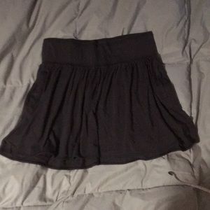 Brown miniskirt with side pockets
